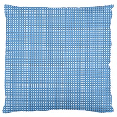 Blue knitted pattern Standard Flano Cushion Case (One Side)