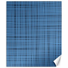 Blue Knitted Pattern Canvas 8  X 10  by goljakoff