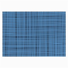 Blue Knitted Pattern Large Glasses Cloth by goljakoff