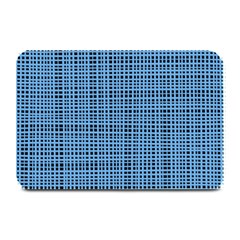 Blue Knitted Pattern Plate Mats by goljakoff