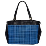 Blue knitted pattern Oversize Office Handbag Front