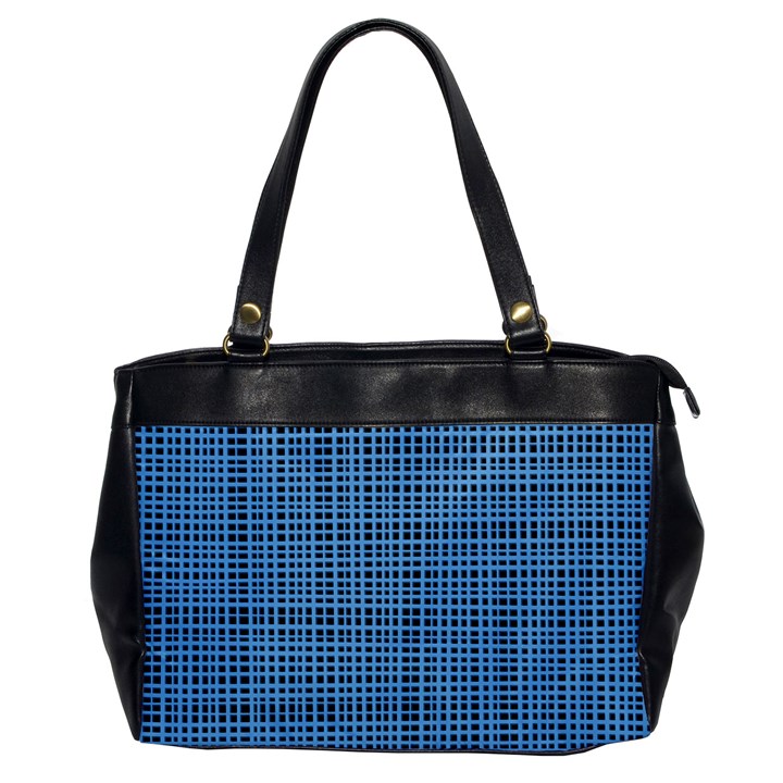 Blue knitted pattern Oversize Office Handbag