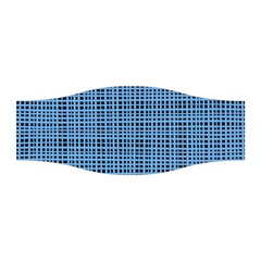 Blue Knitted Pattern Stretchable Headband by goljakoff