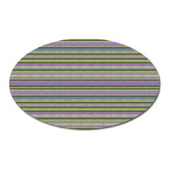 Line Knitted Pattern Oval Magnet by goljakoff