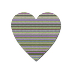 Line Knitted Pattern Heart Magnet by goljakoff