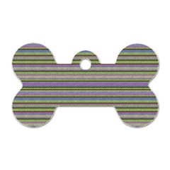 Line Knitted Pattern Dog Tag Bone (one Side) by goljakoff