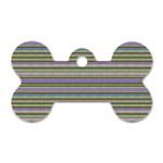 Line knitted pattern Dog Tag Bone (One Side) Front