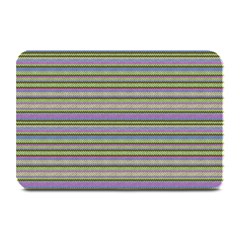 Line Knitted Pattern Plate Mats by goljakoff