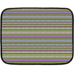 Line Knitted Pattern Double Sided Fleece Blanket (mini)  by goljakoff