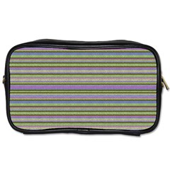 Line Knitted Pattern Toiletries Bag (two Sides) by goljakoff