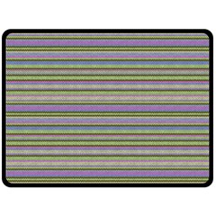 Line Knitted Pattern Fleece Blanket (large)  by goljakoff