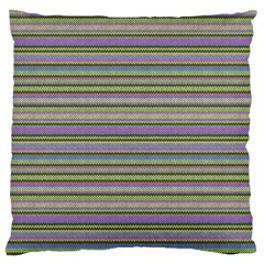 Line Knitted Pattern Large Cushion Case (one Side) by goljakoff