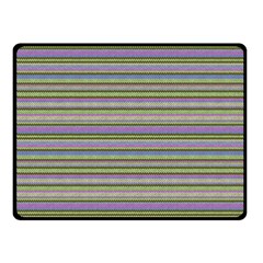 Line Knitted Pattern Double Sided Fleece Blanket (small)  by goljakoff