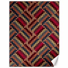 Zig Zag Knitted Pattern Canvas 36  X 48  by goljakoff