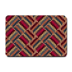 Zig Zag Knitted Pattern Small Doormat  by goljakoff