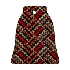 Zig Zag Knitted Pattern Ornament (bell) by goljakoff