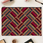 Zig zag knitted pattern Cosmetic Bag (XXXL) Front