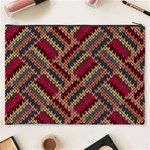 Zig zag knitted pattern Cosmetic Bag (XXXL) Back