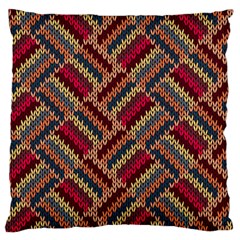 Zig Zag Knitted Pattern Standard Flano Cushion Case (one Side) by goljakoff