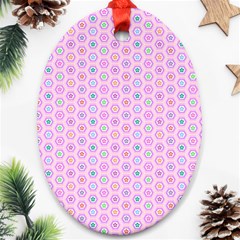 Hexagonal Pattern Unidirectional Ornament (oval)