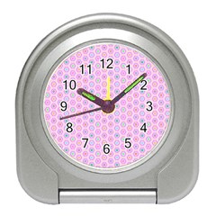 Hexagonal Pattern Unidirectional Travel Alarm Clock by Dutashop