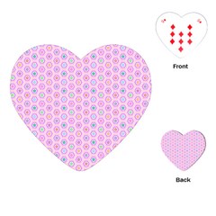 Hexagonal Pattern Unidirectional Playing Cards Single Design (heart) by Dutashop