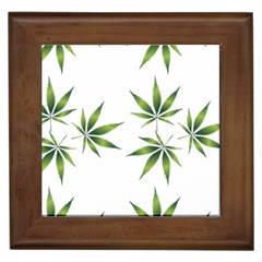 Cannabis Curative Cut Out Drug Framed Tile by Dutashop