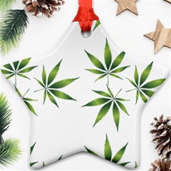 Cannabis Curative Cut Out Drug Ornament (star) by Dutashop