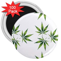 Cannabis Curative Cut Out Drug 3  Magnets (100 Pack) by Dutashop