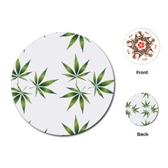 Cannabis Curative Cut Out Drug Playing Cards Single Design (round) by Dutashop