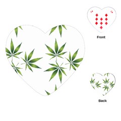 Cannabis Curative Cut Out Drug Playing Cards Single Design (heart)