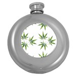 Cannabis Curative Cut Out Drug Round Hip Flask (5 oz) Front