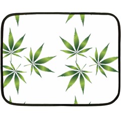 Cannabis Curative Cut Out Drug Double Sided Fleece Blanket (mini) 