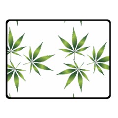 Cannabis Curative Cut Out Drug Fleece Blanket (small) by Dutashop