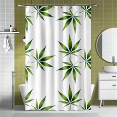 Cannabis Curative Cut Out Drug Shower Curtain 48  X 72  (small)  by Dutashop