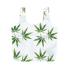 Cannabis Curative Cut Out Drug Full Print Recycle Bag (m)