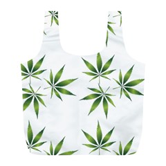 Cannabis Curative Cut Out Drug Full Print Recycle Bag (l) by Dutashop