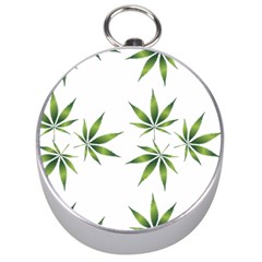 Cannabis Curative Cut Out Drug Silver Compasses by Dutashop