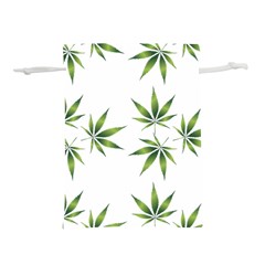 Cannabis Curative Cut Out Drug Lightweight Drawstring Pouch (l)