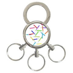 Pen Pencil Color Write Tool 3-ring Key Chain