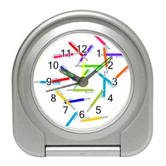 Pen Pencil Color Write Tool Travel Alarm Clock