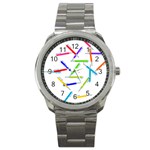 Pen Pencil Color Write Tool Sport Metal Watch Front