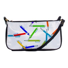 Pen Pencil Color Write Tool Shoulder Clutch Bag by Dutashop