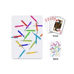 Pen Pencil Color Write Tool Playing Cards Single Design (Mini) Back