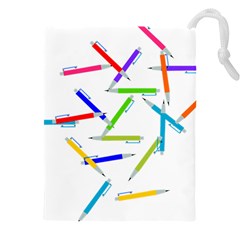 Pen Pencil Color Write Tool Drawstring Pouch (5xl) by Dutashop