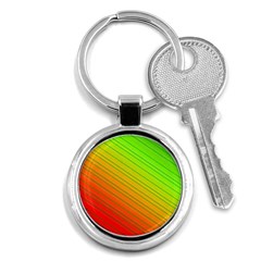 Orange Green Gradient Hunter Key Chain (round) by Dutashop