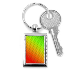 Orange Green Gradient Hunter Key Chain (rectangle) by Dutashop