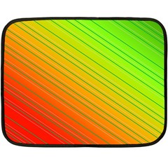 Orange Green Gradient Hunter Fleece Blanket (mini) by Dutashop