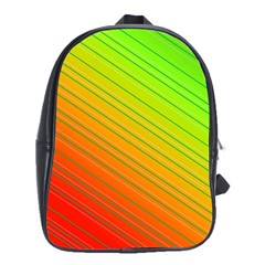 Orange Green Gradient Hunter School Bag (xl) by Dutashop