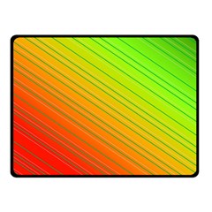 Orange Green Gradient Hunter Double Sided Fleece Blanket (small)  by Dutashop